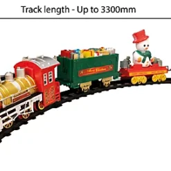 Home Festive Battery Operated Musical Christmas Train Set Ornament- 330cm Of Track -Deals Christmas Decor Store home festive battery operated musical christmas train set ornament 330cm of track5021196809449 04c MP