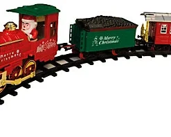 Home Festive Battery Operated Musical Christmas Train Set Ornament- 377cm Of Track