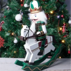 Home Festive Nutcracker Horseman Christmas Decoration- Green & Gold -Deals Christmas Decor Store home festive nutcracker horseman christmas decoration green gold5021196820055 03c MP