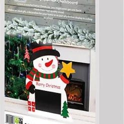 Home Festive Wooden Snowman Chalkboard Christmas Ornament 7 Home Festive Wooden Snowman Chalkboard Christmas Ornament -Deals Christmas Decor Store home festive wooden snowman chalkboard christmas ornament5021196820567 04c MP