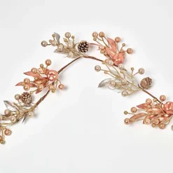 Homescapes Champagne Pinecone & Apple Christmas Garland 150 Cm -Deals Christmas Decor Store homescapes champagne pinecone apple christmas garland 150 cm5056280723226 04c MP