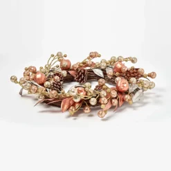Homescapes Champagne Pinecone & Apple Christmas Wreath 6 Homescapes Champagne Pinecone & Apple Christmas Wreath -Deals Christmas Decor Store homescapes champagne pinecone apple christmas wreath5056280723219 03c MP