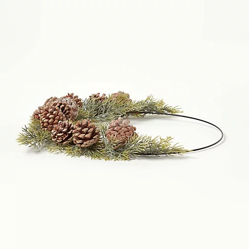 Homescapes Pinecone & Green Fir Wire Christmas Wreath 3 Homescapes Pinecone & Green Fir Wire Christmas Wreath - Image 3