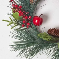 Homescapes Red Apple And Berries Christmas Wreathv -Deals Christmas Decor Store homescapes red apple and berries christmas wreathv5056280721321 02c MP