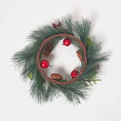 Homescapes Red Apple And Berries Christmas Wreathv -Deals Christmas Decor Store homescapes red apple and berries christmas wreathv5056280721321 04c MP