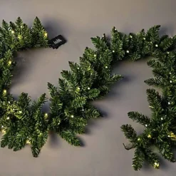 Imperial Pine Green W/Warm White Leds Christmas Christmas Garland