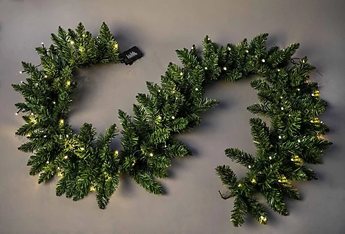 Imperial Pine Green W/Warm White Leds Christmas Christmas Garland 1 Imperial Pine Green W/Warm White Leds Christmas Christmas Garland