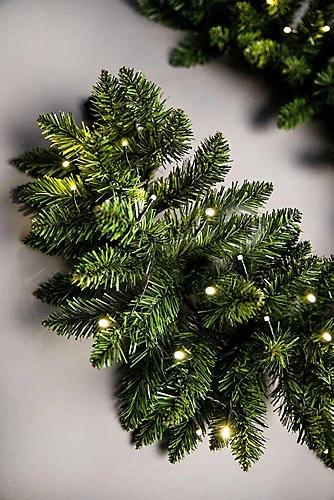 Imperial Pine Green W/Warm White Leds Christmas Christmas Garland 4 Imperial Pine Green W/Warm White Leds Christmas Christmas Garland - Image 4