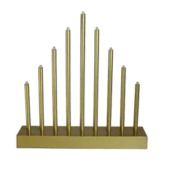 LED Christmas Candle Bridge Gold Battery Operated Warm Light Decoration -Deals Christmas Decor Store led christmas candle bridge gold battery operated warm light decoration5053844095843 02c MP