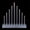 LED Christmas Candle Bridge Silver Battery Operated Warm Light Decoration