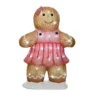 Light Up Acrylic Gingerbread Man LED Christmas Figurine Light 46cm Girl In Dress