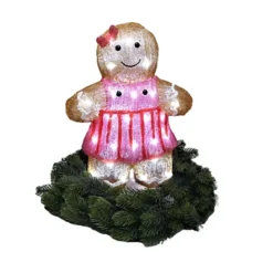 Light Up Acrylic Gingerbread Man LED Christmas Figurine Light 46cm Girl In Dress -Deals Christmas Decor Store light up acrylic gingerbread man led christmas figurine light 46cm girl in dress8720093262940 03c MP