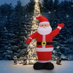 Livingandhome 180CM Inflatable Santa Claus Christmas Yard Decoration With LED 5 Livingandhome 180CM Inflatable Santa Claus Christmas Yard Decoration With LED -Deals Christmas Decor Store livingandhome 180cm inflatable santa claus christmas yard decoration with led0735940264310 02c MP