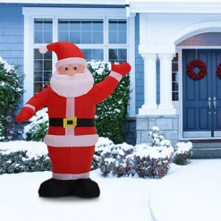 Livingandhome 180CM Inflatable Santa Claus Christmas Yard Decoration With LED 6 Livingandhome 180CM Inflatable Santa Claus Christmas Yard Decoration With LED -Deals Christmas Decor Store livingandhome 180cm inflatable santa claus christmas yard decoration with led0735940264310 03c MP