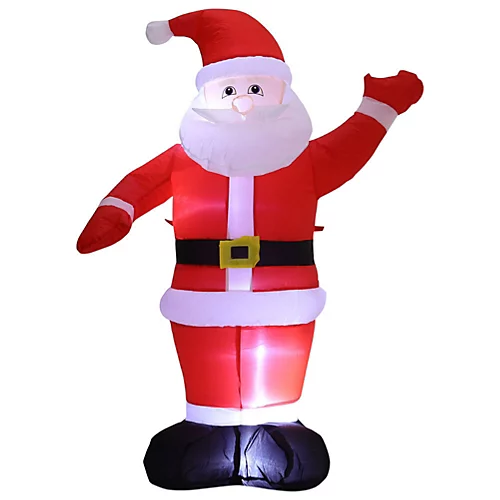 Livingandhome 180CM Inflatable Santa Claus Christmas Yard Decoration With LED 4 Livingandhome 180CM Inflatable Santa Claus Christmas Yard Decoration With LED - Image 4