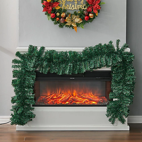 Livingandhome 270 Cm Artificial Christmas Garland Xmas Decoration 1 Livingandhome 270 Cm Artificial Christmas Garland Xmas Decoration