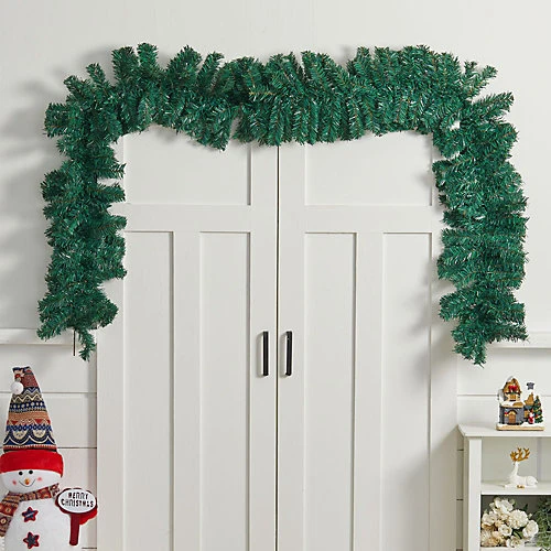 Livingandhome 270 Cm Artificial Christmas Garland Xmas Decoration 2 Livingandhome 270 Cm Artificial Christmas Garland Xmas Decoration - Image 2