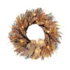 Livingandhome 50CM Autumn Wheat Christmas Wreath Harvest Festival Decor With Light