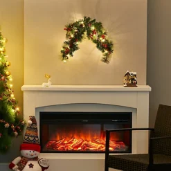 Livingandhome 70 Cm LED Christmas Garlands With Pine Cone Decor -Deals Christmas Decor Store livingandhome 70 cm led christmas garlands with pine cone decor0735940276085 02c MP