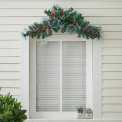 Livingandhome 70 Cm LED Christmas Garlands With Pine Cone Decor -Deals Christmas Decor Store livingandhome 70 cm led christmas garlands with pine cone decor0735940276085 03c MP