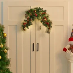 Livingandhome 70 Cm LED Christmas Garlands With Pine Cone Decor -Deals Christmas Decor Store livingandhome 70 cm led christmas garlands with pine cone decor0735940276085 04c MP