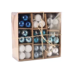 Livingandhome 99Pcs Christmas Tree Baubles Set Xmas Ornament Hanging Decoration Set 5 Livingandhome 99Pcs Christmas Tree Baubles Set Xmas Ornament Hanging Decoration Set -Deals Christmas Decor Store livingandhome 99pcs christmas tree baubles set xmas ornament hanging decoration set0735940246026 02c MP