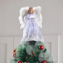 Livingandhome Angel Christmas Tree Topper With Multi LED Lights Home Decor -Deals Christmas Decor Store livingandhome angel christmas tree topper with multi led lights home decor0735940261425 03c MP