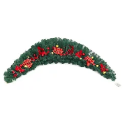 Livingandhome Artificial Light Up Christmas Swags With Bow Decor 180 Cm -Deals Christmas Decor Store livingandhome artificial light up christmas swags with bow decor 180 cm0735940277648 04c MP