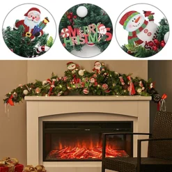 Livingandhome Artificial Merry Christmas Garland Home Decor With Assorted Ornaments 150 Cm 6 Livingandhome Artificial Merry Christmas Garland Home Decor With Assorted Ornaments 150 Cm -Deals Christmas Decor Store livingandhome artificial merry christmas garland home decor with assorted ornaments 150 cm0735940255158 03c MP