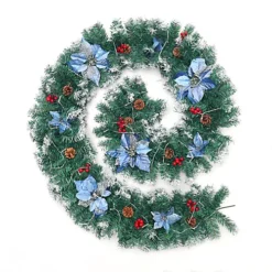 Livingandhome Artificial Pine Cones Berries Christmas Garland With LED Lights 270 Cm 6 Livingandhome Artificial Pine Cones Berries Christmas Garland With LED Lights 270 Cm -Deals Christmas Decor Store livingandhome artificial pine cones berries christmas garland with led lights 270 cm0735940277679 03c MP