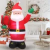Livingandhome Christmas Inflatable Santa Claus With Gift Bag And LED Lights 250 Cm