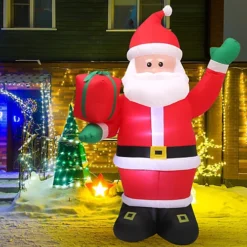 Livingandhome Christmas Inflatable Santa Claus With Gift Bag And LED Lights 250 Cm -Deals Christmas Decor Store livingandhome christmas inflatable santa claus with gift bag and led lights 250 cm0735940260169 02c MP