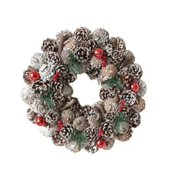 Livingandhome Christmas Leaf Pine Garland Red Berry Artificial Wreath Home Door Decor 38 Cm -Deals Christmas Decor Store livingandhome christmas leaf pine garland red berry artificial wreath home door decor 38 cm0735940286466 03c MP