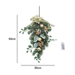 Livingandhome Christmas Swag Holiday Decor Battery Operated With 2M LED Light String 6 Livingandhome Christmas Swag Holiday Decor Battery Operated With 2M LED Light String -Deals Christmas Decor Store livingandhome christmas swag holiday decor battery operated with 2m led light string0735940286695 05c MP