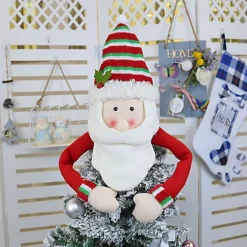 Livingandhome Christmas Tree Top Hat Topper Santa Tree Home Decor -Deals Christmas Decor Store livingandhome christmas tree top hat topper santa tree home decor0735940256360 03c MP