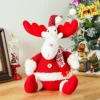 Livingandhome Cute Plush Stuffed Christmas Toy Xmas Reindeer Decoraton