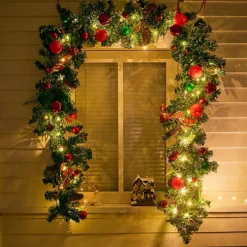 Livingandhome Hanging Rattan Christmas Garland Home Decoration 270 Cm -Deals Christmas Decor Store livingandhome hanging rattan christmas garland home decoration 270 cm0735940277716 03c MP