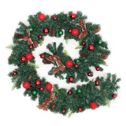 Livingandhome Hanging Rattan Christmas Garland Home Decoration 270 Cm -Deals Christmas Decor Store livingandhome hanging rattan christmas garland home decoration 270 cm0735940277716 04c MP