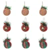 Livingandhome Set Of 9 Christmas Ball Ornaments Hanging Decorations