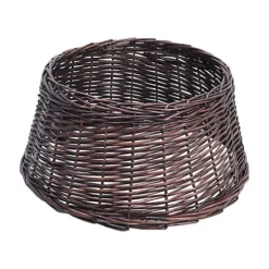 Livingandhome Small Brown Wicker Christmas Tree Skirt Basket Ring Base -Deals Christmas Decor Store livingandhome small brown wicker christmas tree skirt basket ring base0735940275880 04c MP