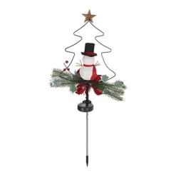 Livingandhome Solar Powered Snowman Garden Stake Light Christmas Decoration -Deals Christmas Decor Store livingandhome solar powered snowman garden stake light christmas decoration0735940246583 03c MP