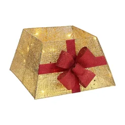 Livingandhome Square PVC Mental Wire Christmas Tree Skirt Xmas Tree Bow Decor With Light 7 Livingandhome Square PVC Mental Wire Christmas Tree Skirt Xmas Tree Bow Decor With Light -Deals Christmas Decor Store livingandhome square pvc mental wire christmas tree skirt xmas tree bow decor with light0735940260541 04c MP