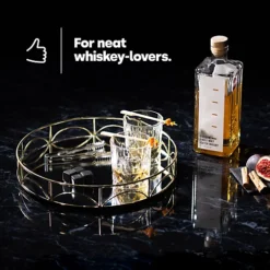 LIVIVO Set Of 2 Crystal Glasses With 8 Chilling Stones - Perfect Christmas & Father's Day Gift Set For Men In Handmade Wooden Box -Deals Christmas Decor Store livivo set of 2 crystal glasses with 8 chilling stones perfect christmas father s day gift set for men in handmade wooden box5060497647169 03c MP