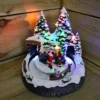 Lumineo Hand Painted Christmas Fun Motion Sleighing LED Sculpture - Blue