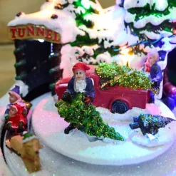 Lumineo Hand Painted Christmas Fun Motion Sleighing LED Sculpture - Red -Deals Christmas Decor Store lumineo hand painted christmas fun motion sleighing led sculpture red5060559850643 03c MP