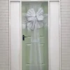 Luxury Indoor Outdoor DIY White Net Christmas Door Bow With Diamante Centre