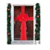 Luxury Red Christmas Door Bow Large Elegant Decorative Front Door Entrance Bow
