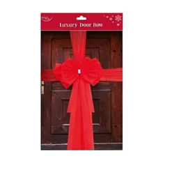 Luxury Red Christmas Door Bow Large Elegant Decorative Front Door Entrance Bow -Deals Christmas Decor Store luxury red christmas door bow large elegant decorative front door entrance bow5033601533016 02c MP