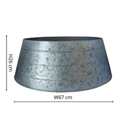 Metal Christmas Tree Skirt Galvanised H26cm W67cm -Deals Christmas Decor Store metal christmas tree skirt galvanised h26cm w67cm5055352833924 04c MP
