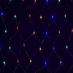 Multi Coloured Christmas Window Net Lights 180 LED 1.7M X 1.2M Multi Action LEDs -Deals Christmas Decor Store multi coloured christmas window net lights 180 led 1 7m x 1 2m multi action leds5050882339359 04c MP
